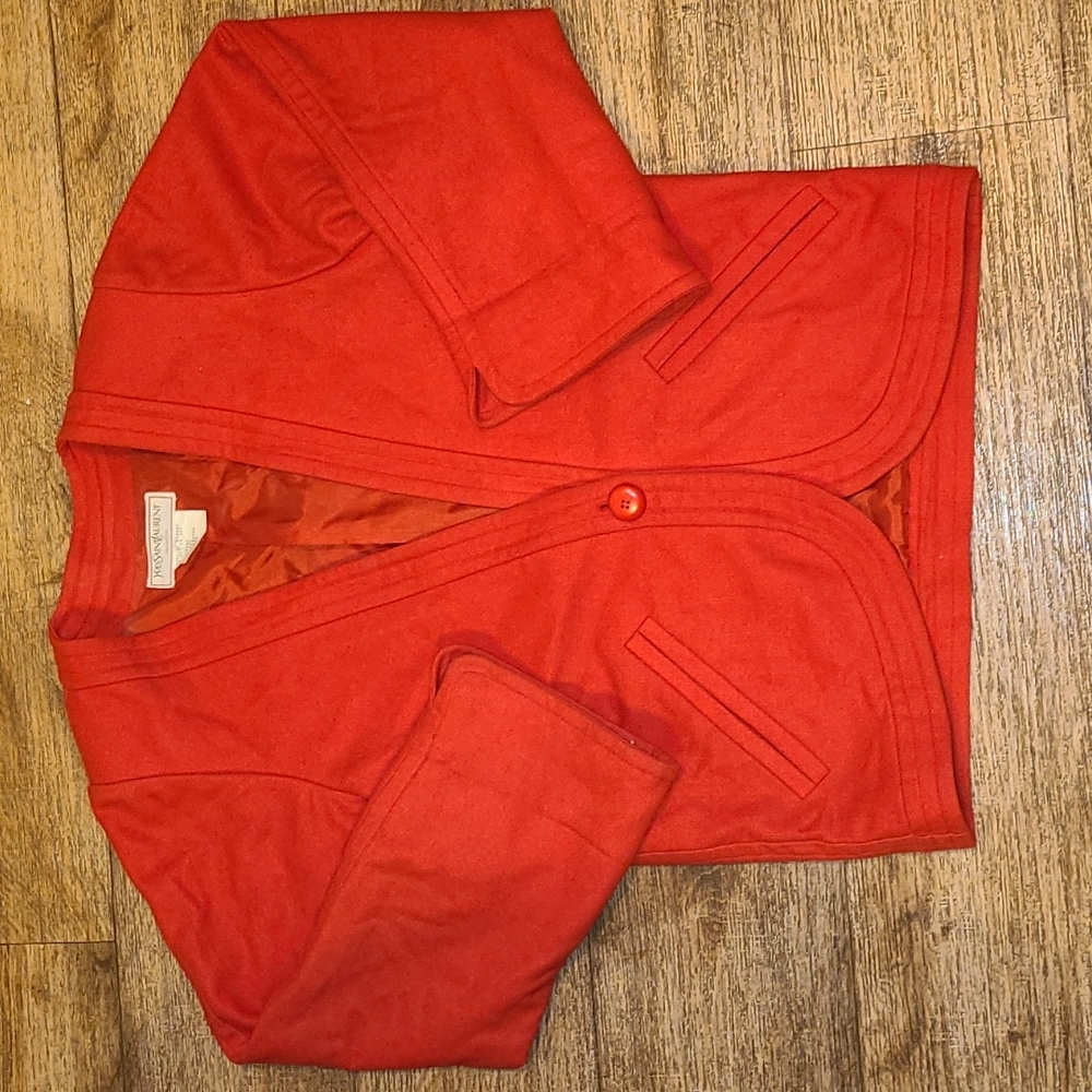 Yves Saint Laurent variation wool coat/blazer vintage